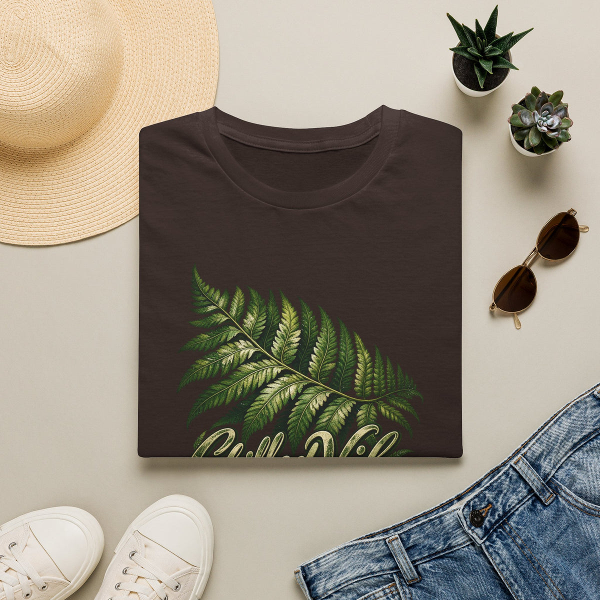 Chilled Vibes fern Unisex Softstyle T-Shirt