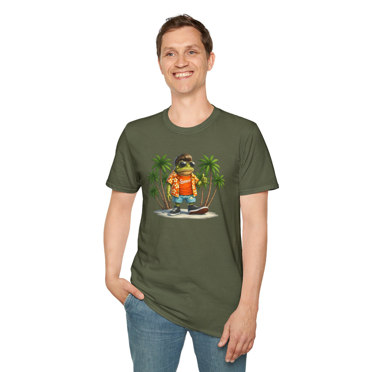 T-shirt unisex morbida "Cool Swampel Toad"