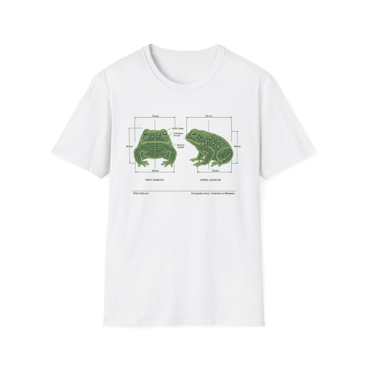 T-shirt Unisex Softstyle con rospo blueprint