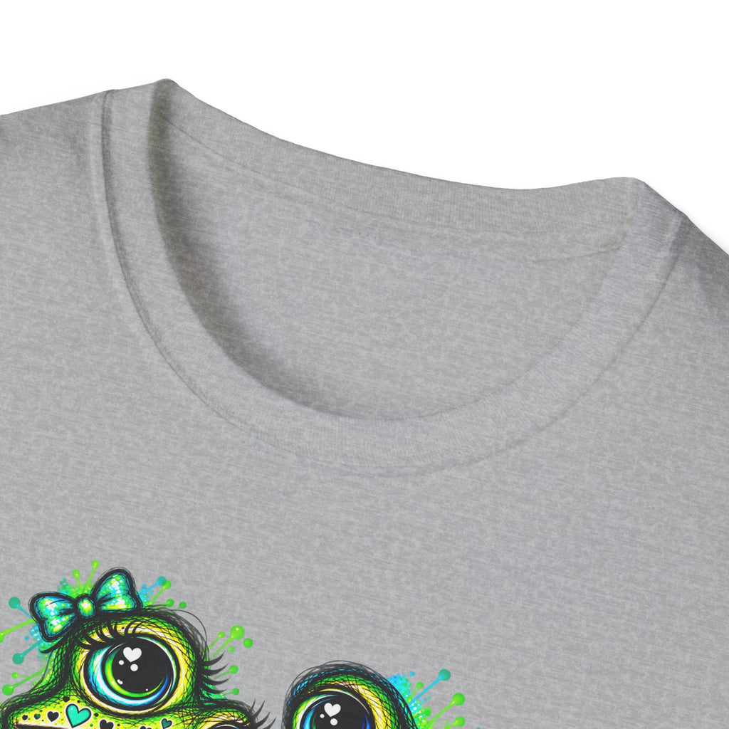 Love Toads green and aqua Unisex Softstyle T-Shirt