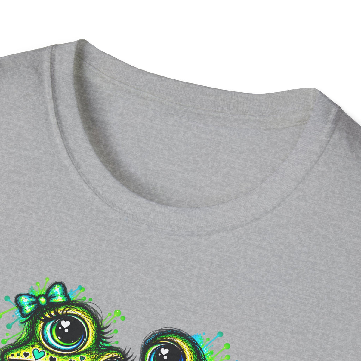 Love Toads green and aqua Unisex Softstyle T-Shirt
