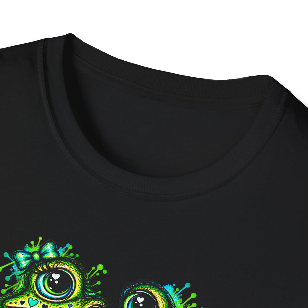 Love Toads green and aqua Unisex Softstyle T-Shirt