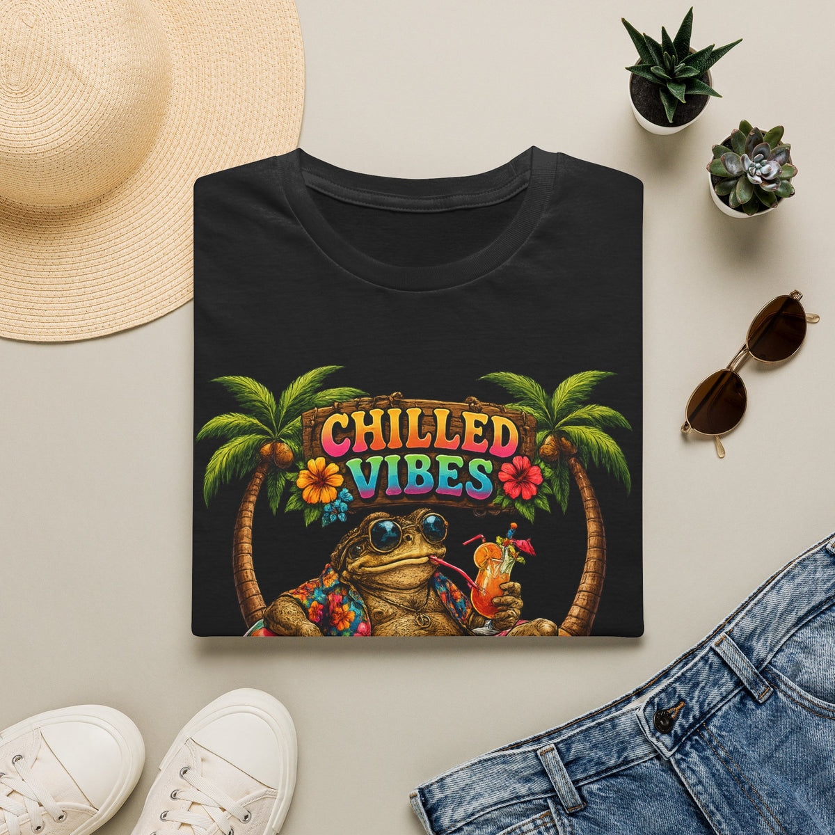 Chilled Vibes Kröte Unisex Softstyle T-Shirt
